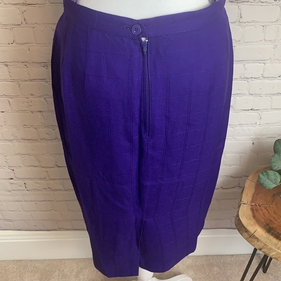 Vintage KASPER Double Breasted Blazer and Skirt Set - Picture 9 of 16